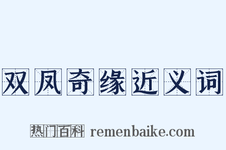 双凤奇缘近义词是什么意思的图片
